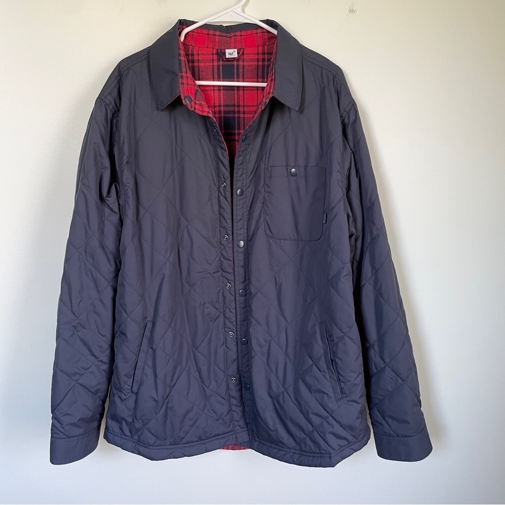 Rural Cloth blue/red plaid reversible lightweight men’s jacket